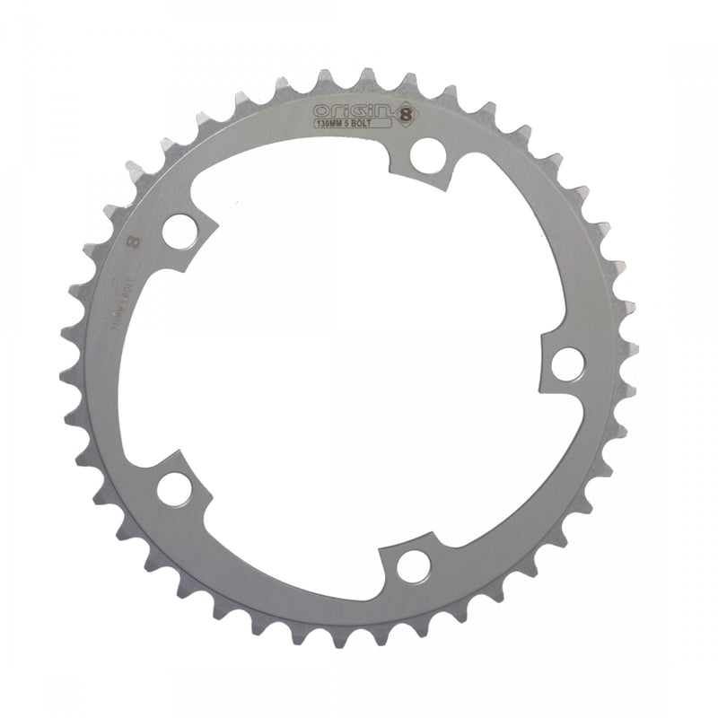 Load image into Gallery viewer, Origin8 Aluminum 38T &amp; 52T Road MTB Chainrings 130 BCD 5-Bolt, CNC Machined, 8/9-Speed
