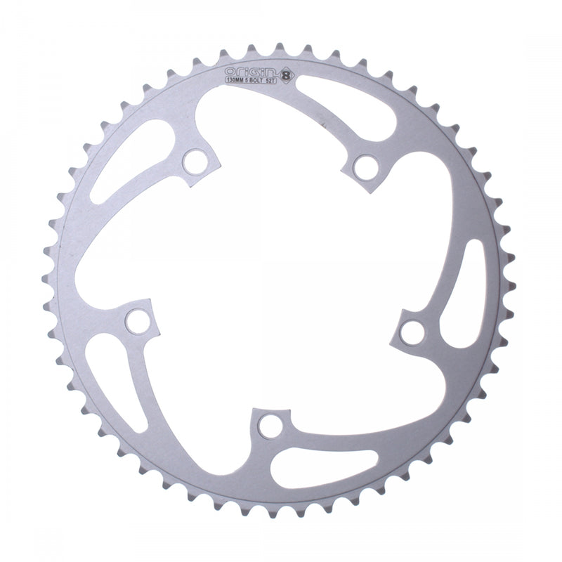Load image into Gallery viewer, Origin8 Aluminum 38T &amp; 52T Road MTB Chainrings 130 BCD 5-Bolt, CNC Machined, 8/9-Speed
