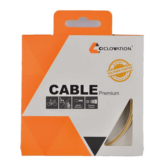 Ciclovation Brake cable Stainless steel, Polymer coated, Road, Shimano/SRAM, 1.5mm x 1700mm, Unit