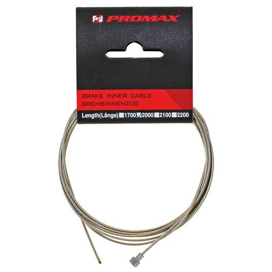 Promax 2000PG Brake Cable 1.5mm, 2000mm, Stainless Steel, Road, Unit