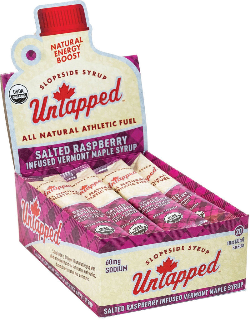 Load image into Gallery viewer, Untapped Salted Raspberry Gel Energy Food - Fuel Your Adventure with Natural Ingredients
