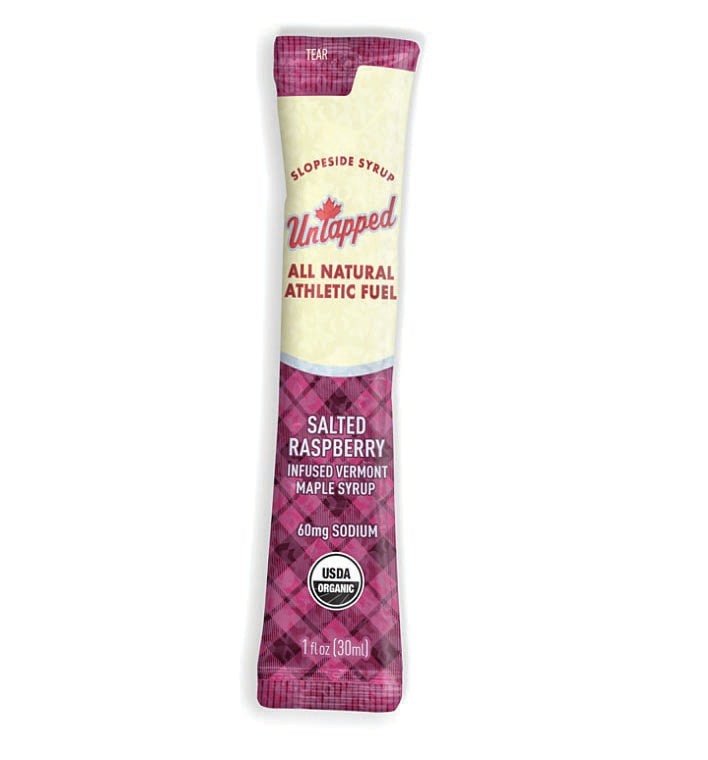 Load image into Gallery viewer, Untapped Salted Raspberry Gel Energy Food - Fuel Your Adventure with Natural Ingredients
