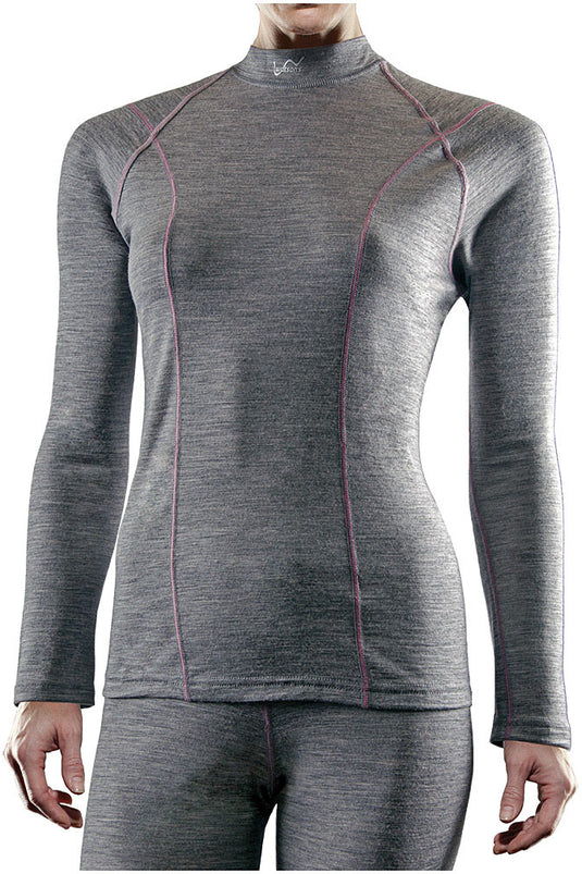 Stay Cozy and Stylish with Watson's 100% Merino Wool Women's Long Sleeve Grey Sweater - Size Small