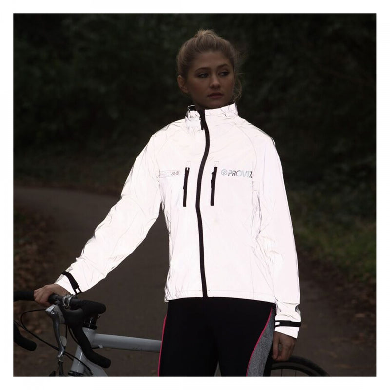 Load image into Gallery viewer, Proviz Reflect360 Cycling Jacket Reflective Grey UK-6/US-2 Women`s
