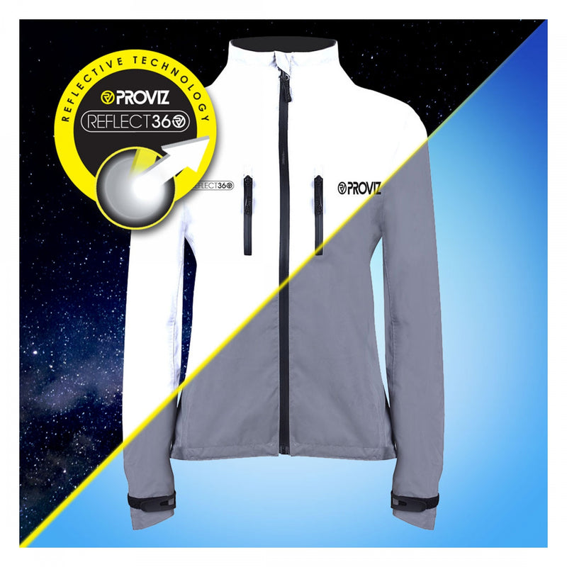 Load image into Gallery viewer, Proviz Reflect360 Cycling Jacket Reflective Grey UK-6/US-2 Women`s
