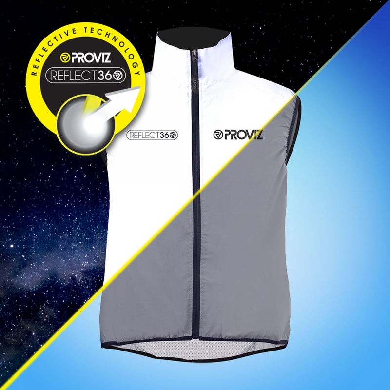 Load image into Gallery viewer, Proviz Reflect360 Cycling Gilet Vest Reflective Grey SM Men`s
