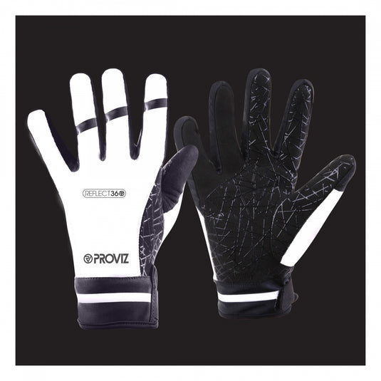 Proviz Reflect360 Waterproof Cycling Gloves Black/Grey MD Unisex Full Finger