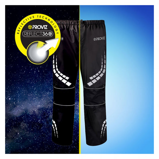 Proviz Reflect360 Waterproof Over Pants Black XL Men`s