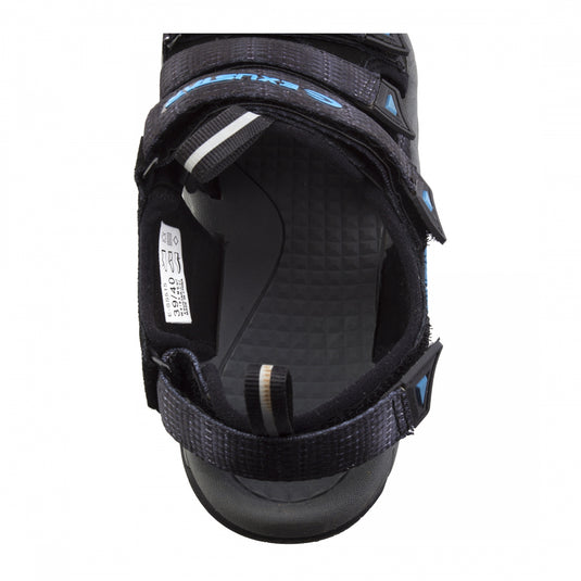 Exustar SS515 Sandal US 9.5-10.5 / EU 43-44 Black/Blue Clipless