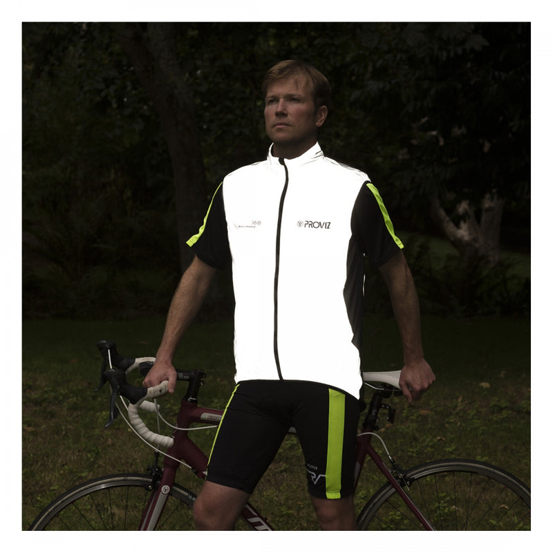 Load image into Gallery viewer, Proviz Reflect360 Performance Cycling Gilet Vest Reflective Grey LG Men`s
