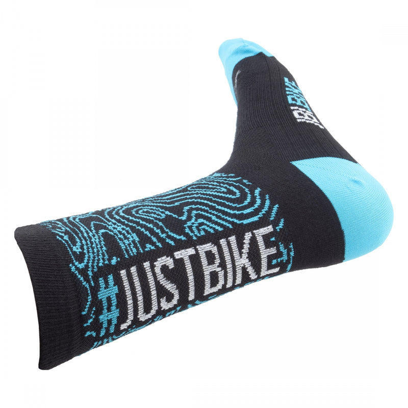 Load image into Gallery viewer, Jbi.bike #JUSTBIKE Cycling Socks Black LG/XL Unisex
