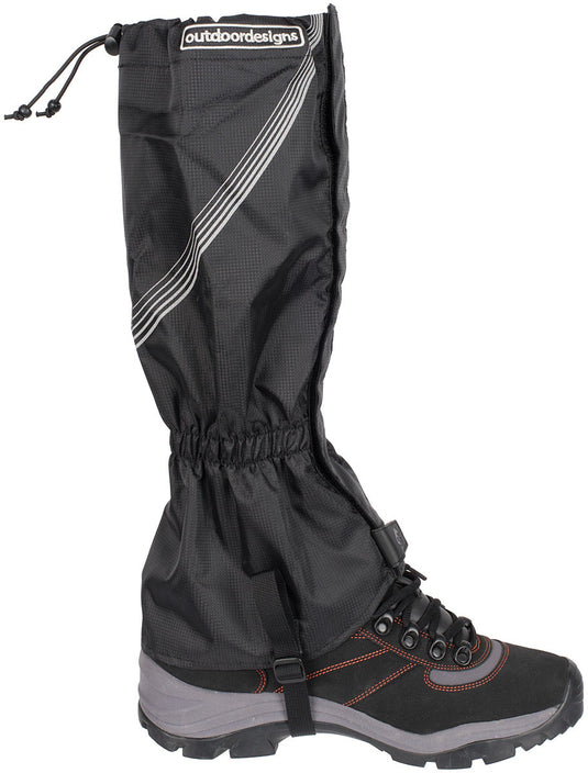 Outdoor Designs Tundra Gaiter - Black, Size S - Ideal for Outdoor Adventures