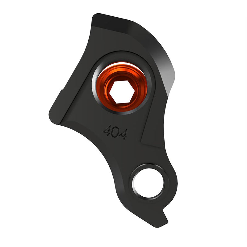 Load image into Gallery viewer, Wheels Manufacturing Universal Derailleur Hanger - 404-3, For Frames designed to accept SRAM UDH, Black/Orange
