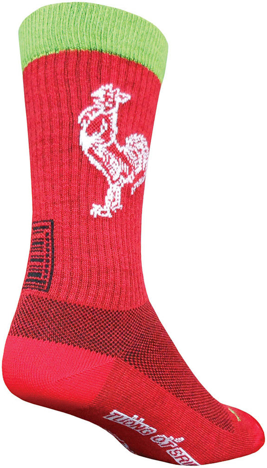 Spice Up Your Style with Sockguy 6" Crew Sriracha Socks - Size S/M