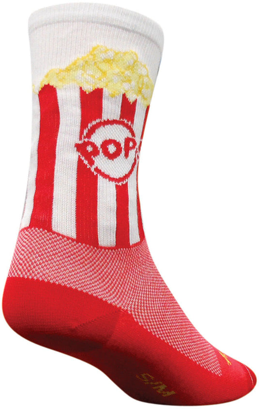 Stay Comfy and Stylish with Sockguy 6" Crew Popcorn Socks - Size S/M
