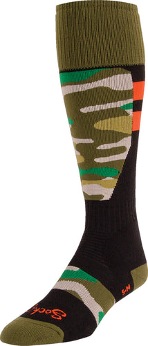 Stay Warm and Stylish on the Slopes with Sockguy Mtn-tech Elmer Acrylic Ski Socks in LG/XL Size