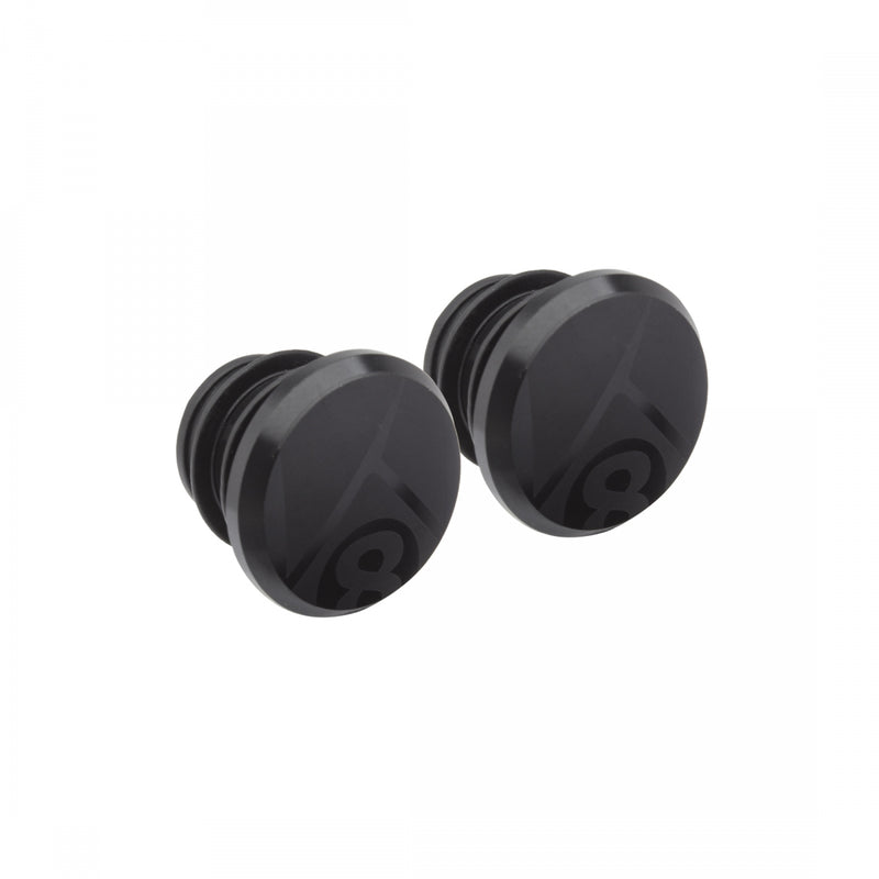 Load image into Gallery viewer, Origin8 Alloy Road Push-In Bar End Plugs Push-In Anodized Black

