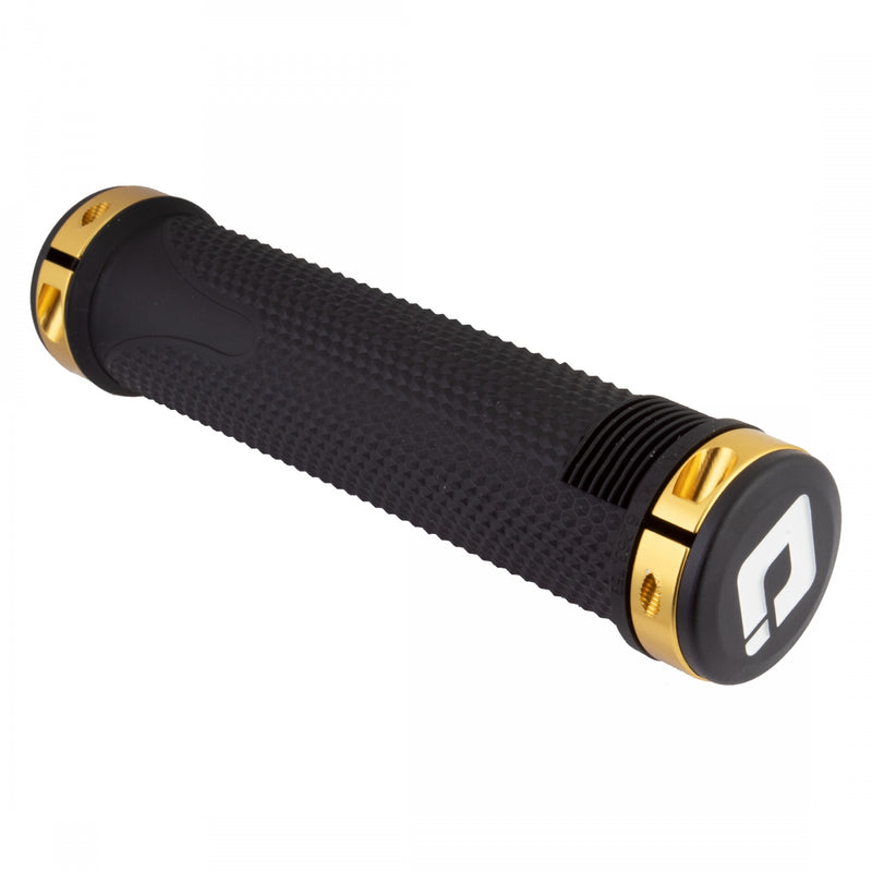 Load image into Gallery viewer, Box Components Box One Grips Lock On Black/Gold 130mm
