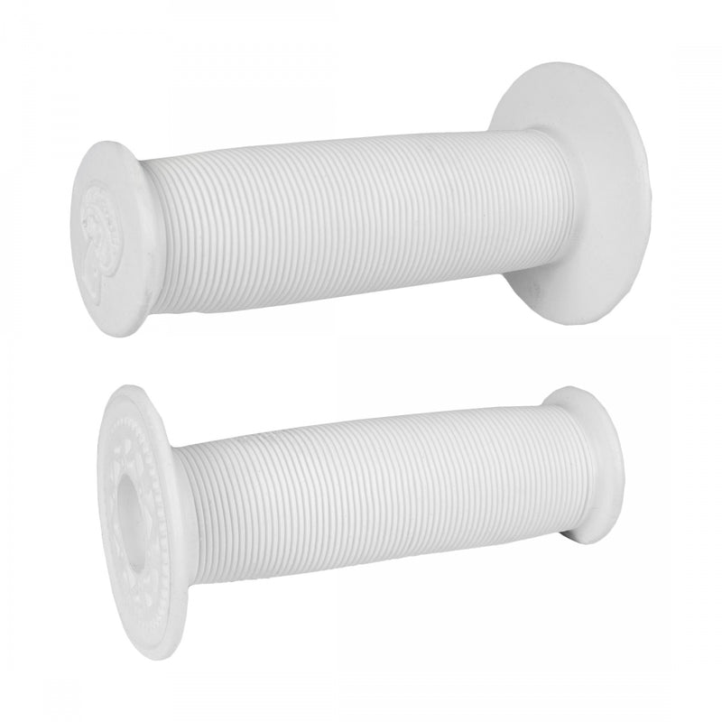 Load image into Gallery viewer, ODI Mushroom Single Ply Grips w/ Flange White 120mm
