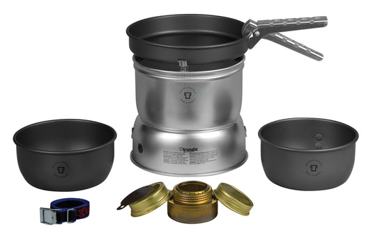 Trangia 27-7 Ultralight Hard Anodized Stove Kit: Compact and Durable Backpacking Stove Set