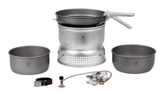 Trangia 25-7 Ultralight Hard Anodized Stove Kit with Gas Burner - Perfect for Backpacking Adventures!