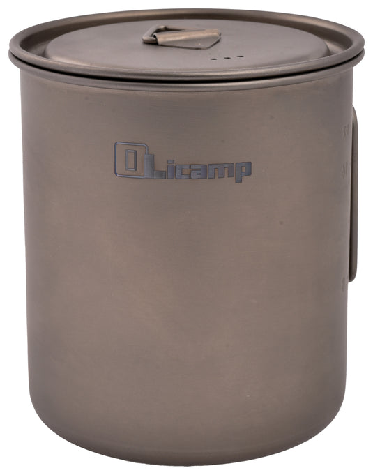 Olicamp Space Saver Mug 750ml with Titanium Lid - Lightweight and Durable Camping Mug