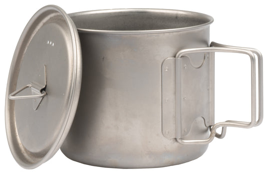 Olicamp Space Saver Mug 550 with Lid Titanium - Lightweight and Durable Camping Essential