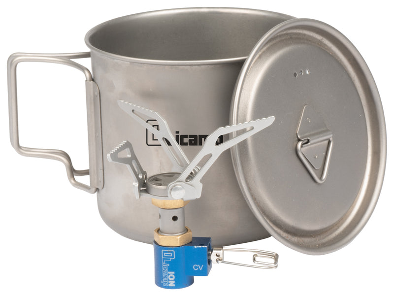 Load image into Gallery viewer, Olicamp Space Saver Mug 550 with Lid Titanium - Lightweight and Durable Camping Essential
