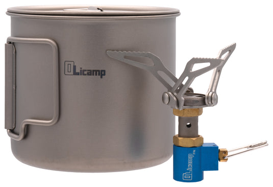 Olicamp Ion Stove with Titanium 550 Space Saver Mug Combo