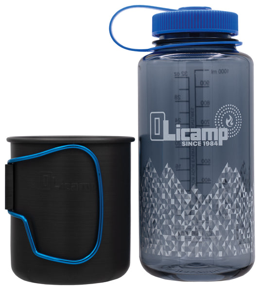 Olicamp Space Saver Mug and Nalgene Bottle Combo Set - Perfect for Backpacking Adventures!