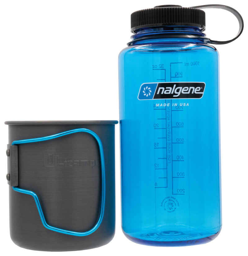Load image into Gallery viewer, Olicamp Space Saver Nalgene Blue Combo: Compact and Convenient Hydration Solution
