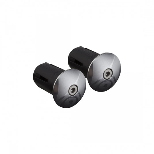 Origin8 Alloy Locking Bar End Plugs Locking Anodized Silver