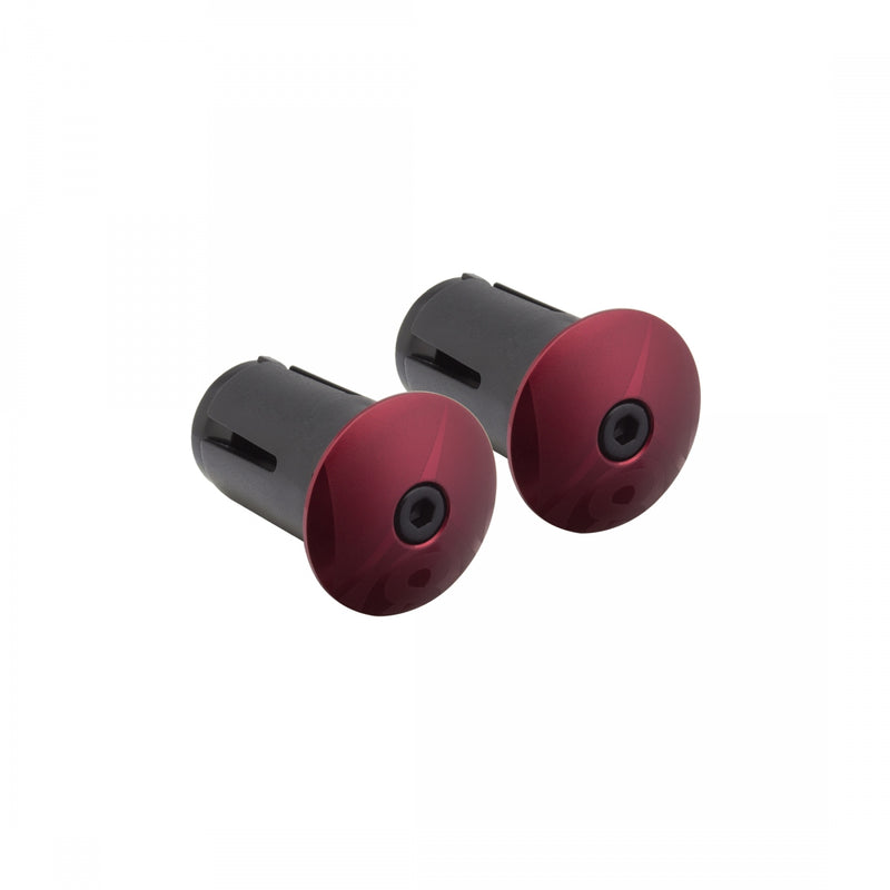Load image into Gallery viewer, Origin8 Alloy Locking Bar End Plugs Locking Anodized Red
