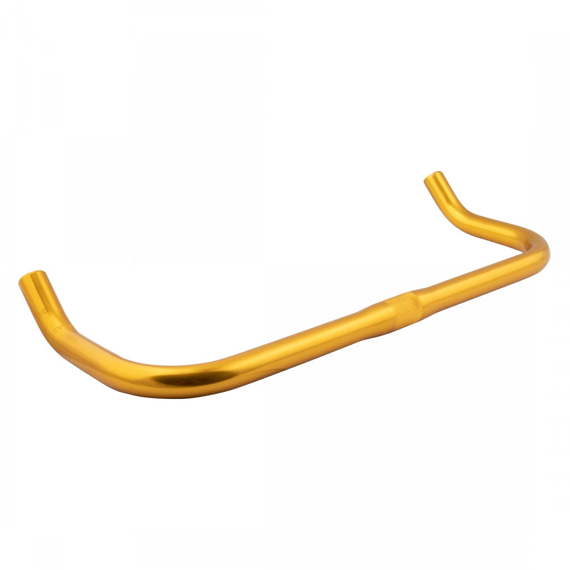 Load image into Gallery viewer, Pure Cycles Bullhorn Handlebar 25.4mm Clamp 435mm Fixie/Road bars Gold Aluminum
