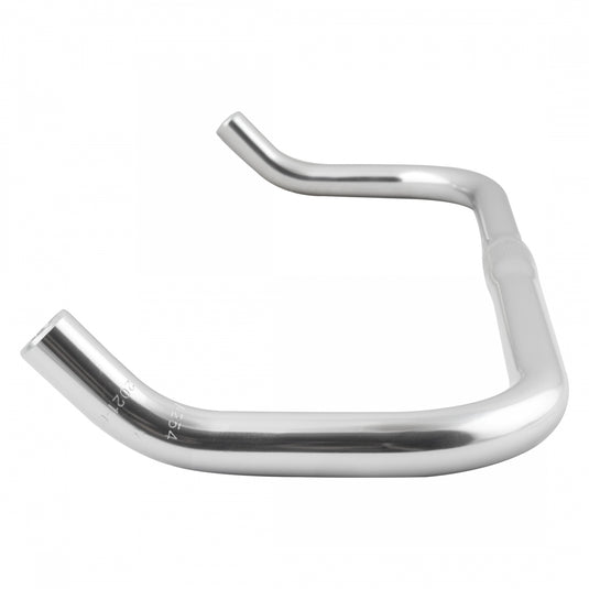 Pure Cycles Bullhorn Handlebar 25.4mm Clamp 435mm Fixie/Road Silver Aluminum