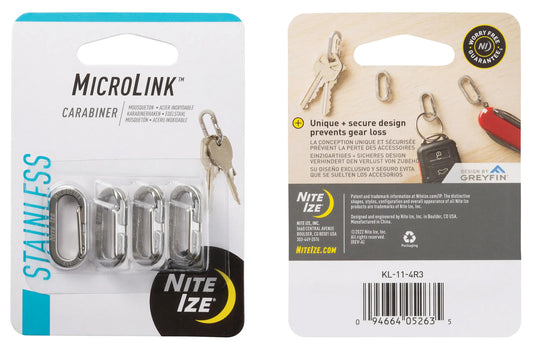 Nite Ize Microlink Carabiner - 4 Pack: Versatile and Secure Attachment Solution