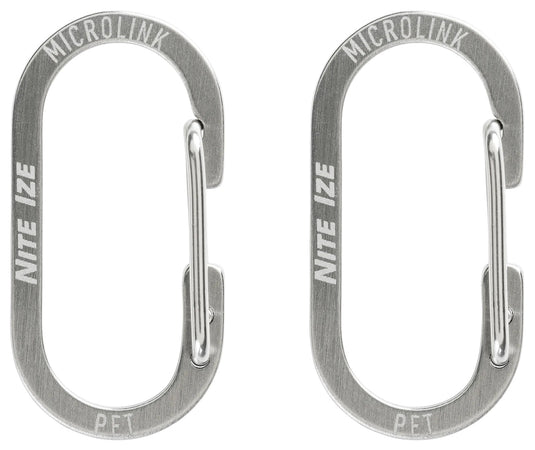 Nite Ize Microlink Pet Tag Biner-2 Pack: Secure Your Pet's ID with Ease