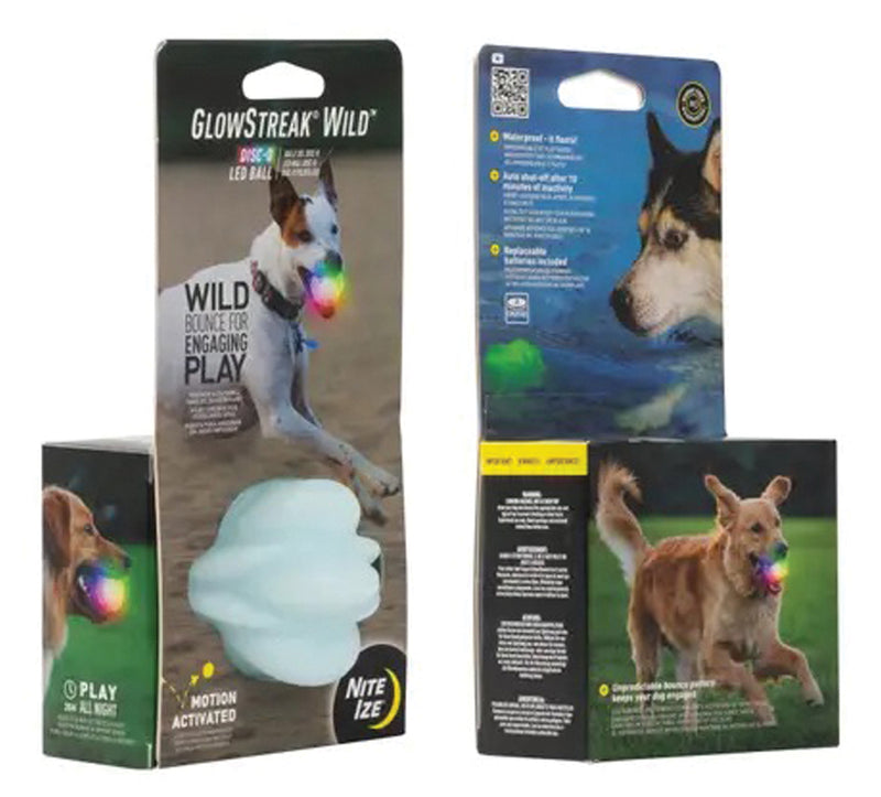 Load image into Gallery viewer, Nite Ize Glowstreak Wild Ball-Disc-O: Light-Up Fun for Pets and People!
