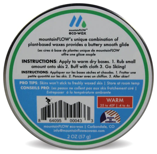 Mountainflow Quick Wax Warm: Fast and Easy Ski and Snowboard Waxing Solution