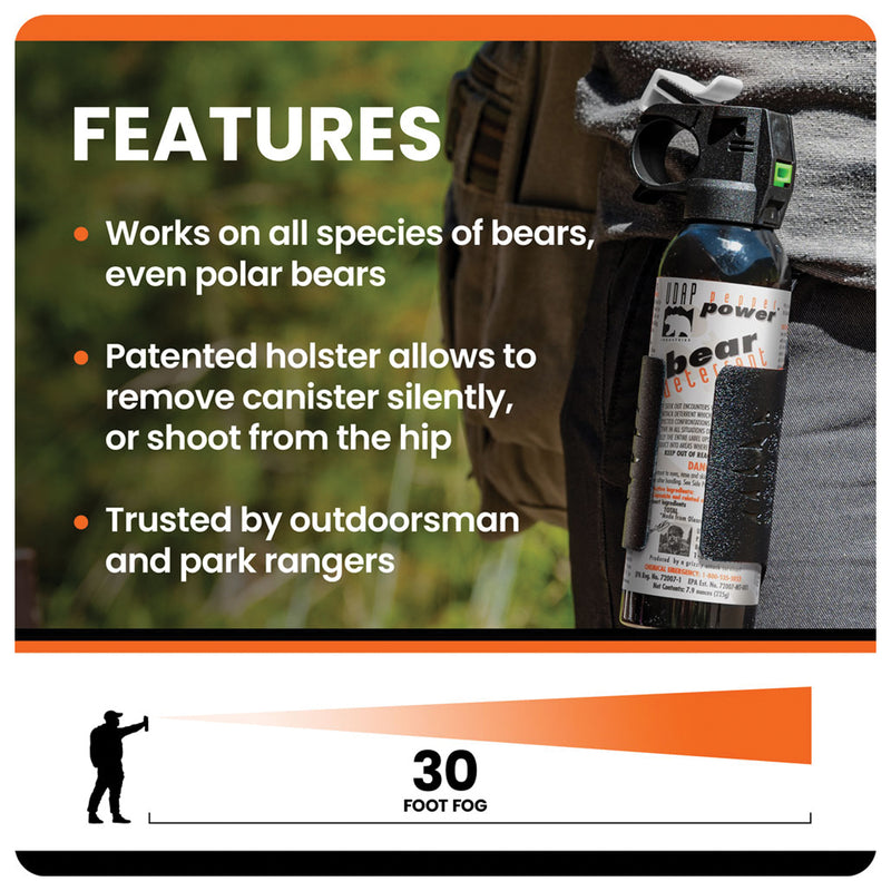Load image into Gallery viewer, Udap 7.9oz Bear Spray with Holster - Pack of 2
