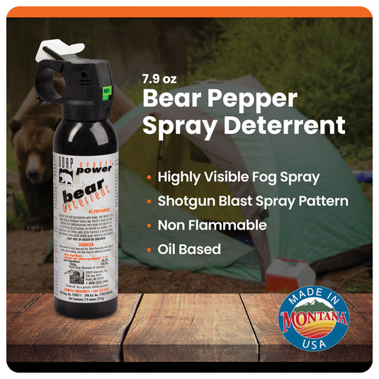 Udap 7.9oz Bear Spray - Powerful Protection Without Holster