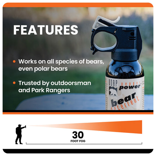 Udap 7.9oz Bear Spray - Powerful Protection Without Holster
