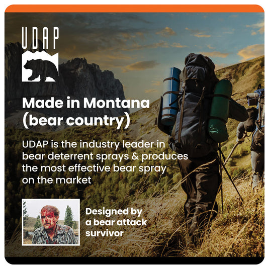 Udap 9.2oz Bear Spray with Holster - Stay Safe in the Great Outdoors!