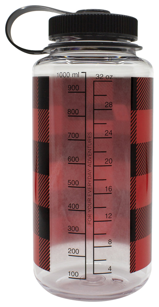 Nalgene Limited Edition Red Plaid 32oz Tritan Water Bottle