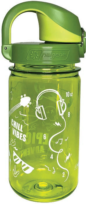 Load image into Gallery viewer, Nalgene On The Fly Kids Green Tritan Water Bottle with Epic Cap - Perfect for Active Kids!
