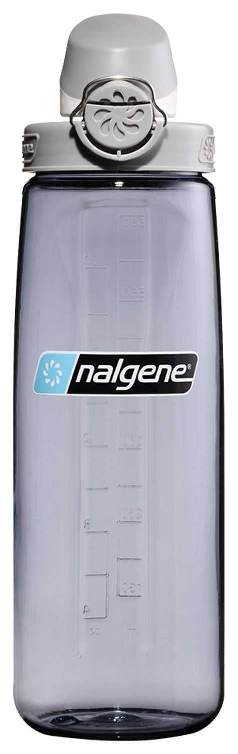 Load image into Gallery viewer, Nalgene OTF Sustain Smoke Water Bottle with Gray Cap - Eco-Friendly and Durable
