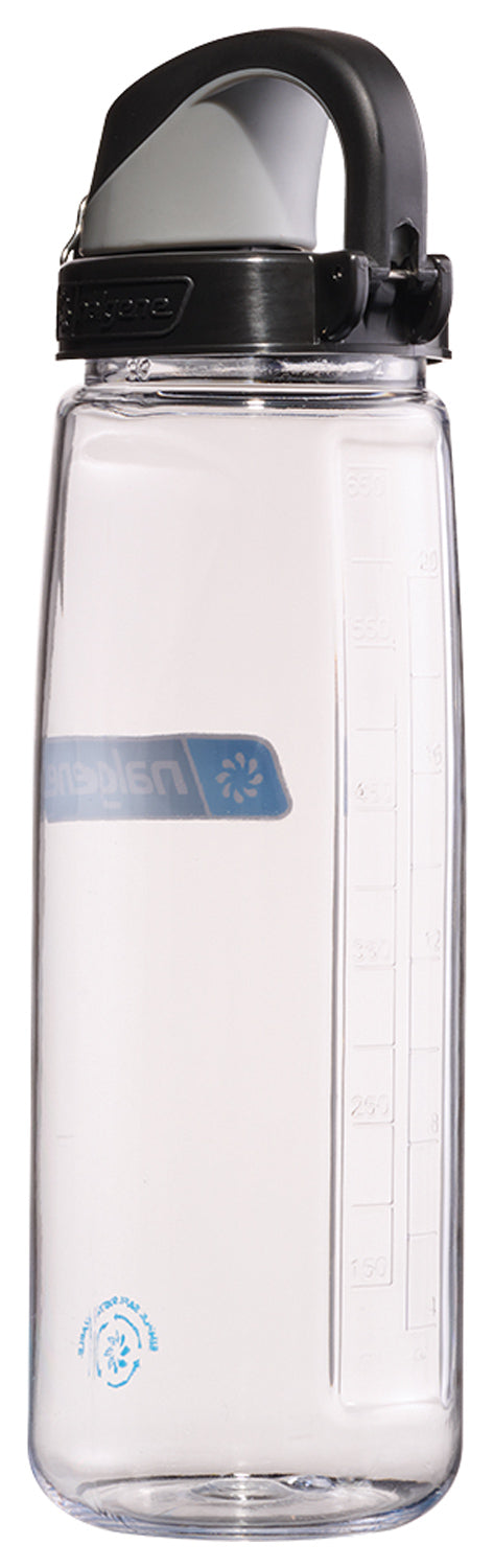 Nalgene OTF Sustain Clear Water Bottle with Black Cap - Eco-Friendly and Durable