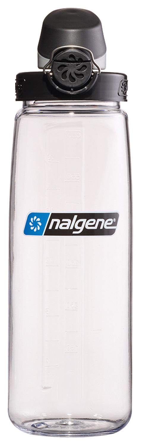 Load image into Gallery viewer, Nalgene OTF Sustain Clear Water Bottle with Black Cap - Eco-Friendly and Durable
