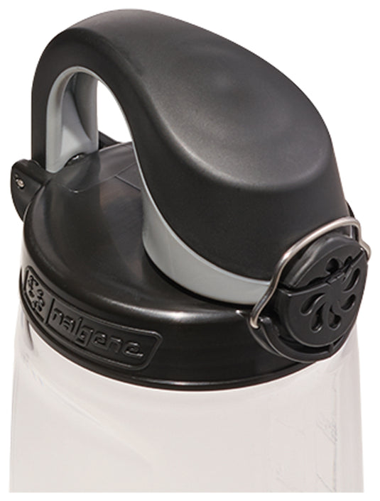 Nalgene OTF Sustain Clear Water Bottle with Black Cap - Eco-Friendly and Durable