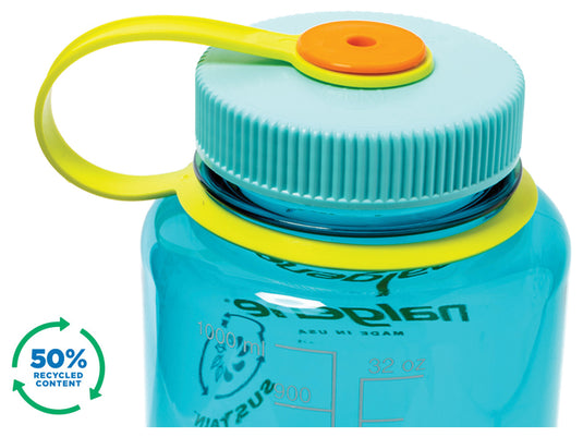 Nalgene 48oz Sustain Silo Cerulean Water Bottle - Eco-Friendly and Durable